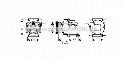 AVA QUALITY COOLING fdk434 -  Компрессор, кондиционер
